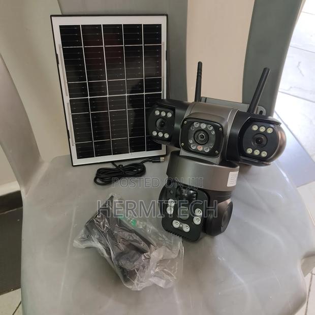 Triple Lens 4g Cameras Solar Powered - main view
