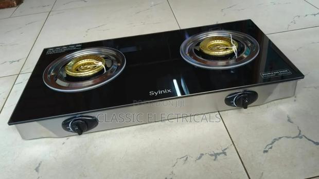 *Syinix 2burner Glass Gas Cooker