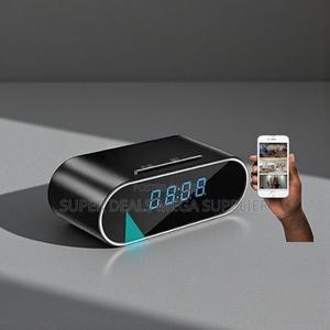 Home and Office Surveillance Mini Table Clock Wifi Spy Hidden Camera - main view