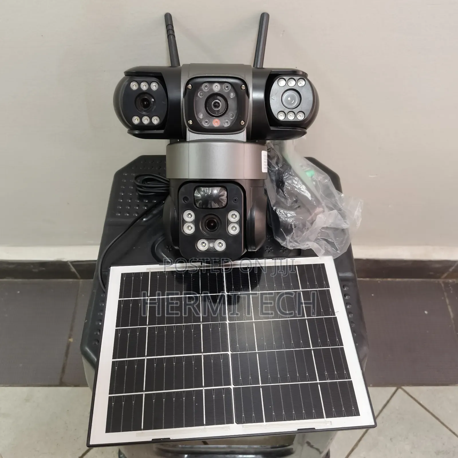 Triple Lens Cameras PTZ Surveillance 4g