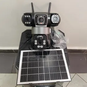 Triple Lens Cameras PTZ Surveillance 4g