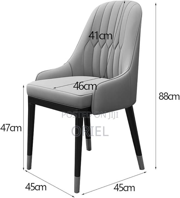 Nordic Upholstered Dining Chair : Modern Kitchen Dining Chair - thumbnail 6