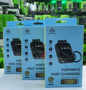 Floating Ark FPB-P413 10,000mah Portable Power Bank 3 Built in Cables