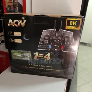 Dual Panel4 Lens 4g Surveillance Solar Powered CCTV With Alarm Lights