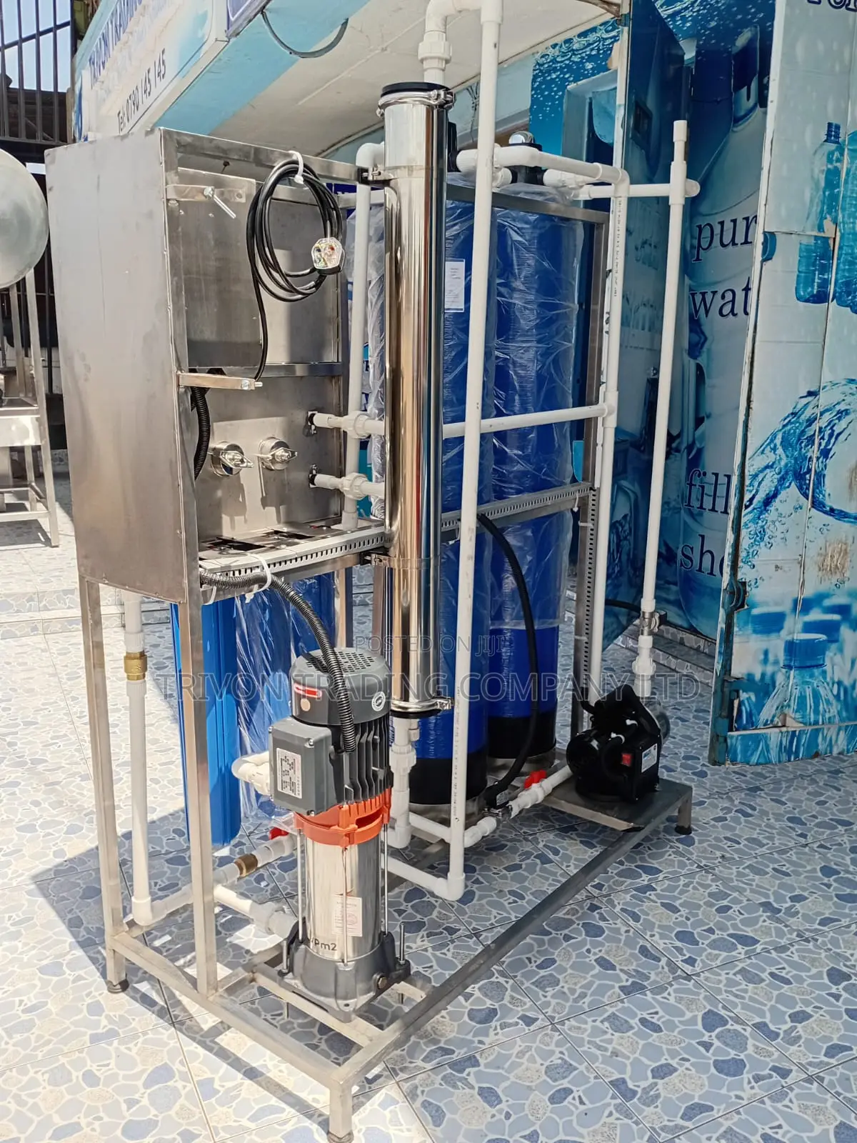 250 LPH Ro Water Purifier | Borehole Municipal Water