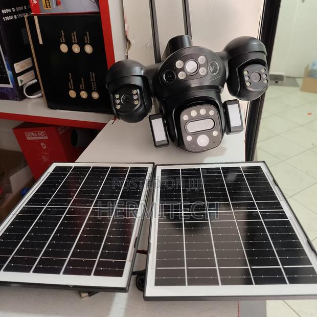 4lens Dual Panel Solar Powered CCTV Camera - thumbnail 2