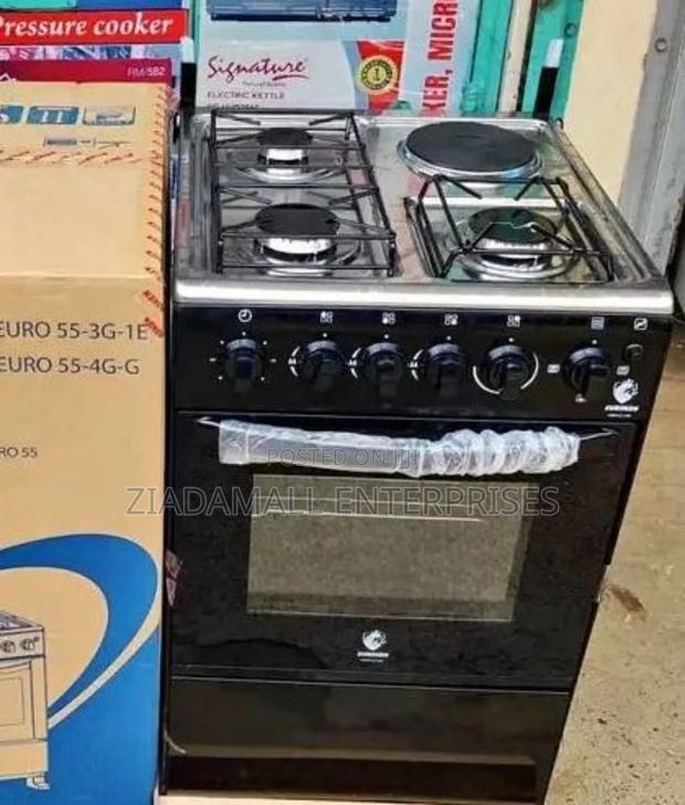 Euroken 50×55 3+1 Standing Cooker – Compact Design With Electric Oven