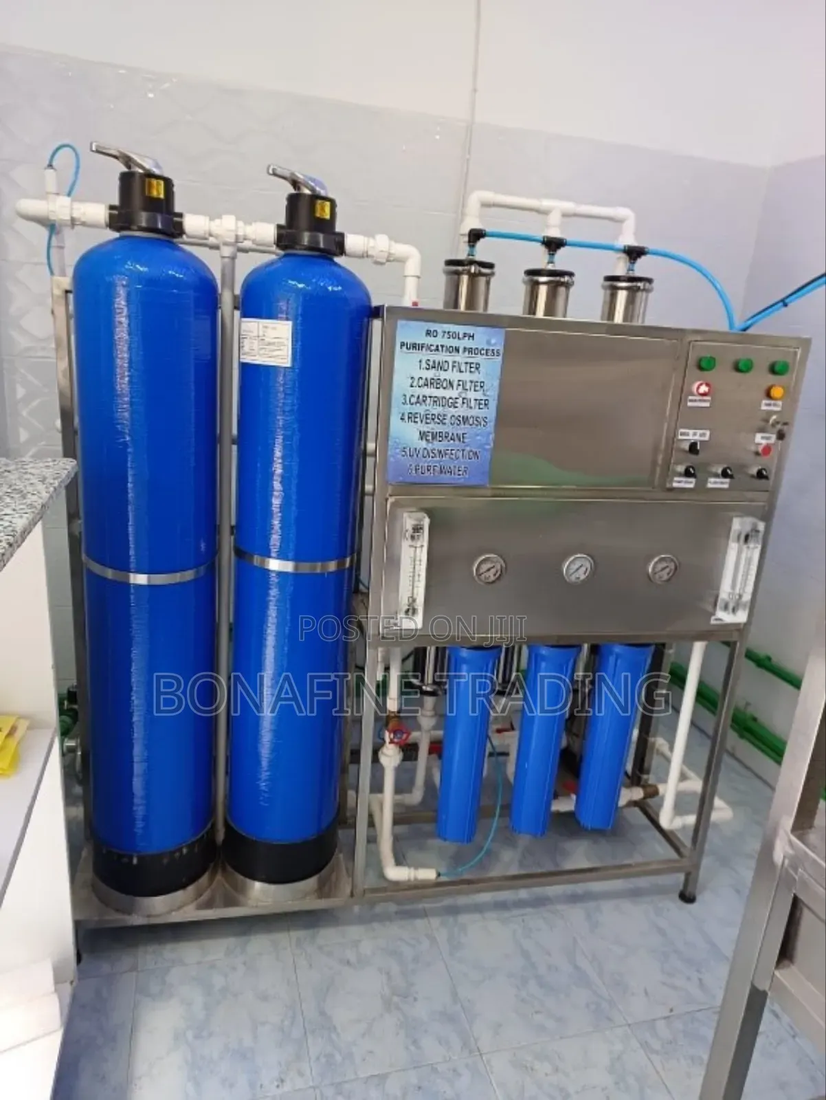 Reverse Osmosis Water Purification Machine 750lph