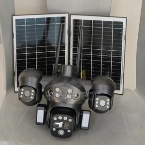 4 Lens 4g Surveillance Solar Powered PTZ