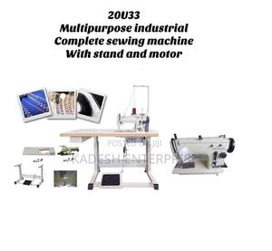 Multipurpose Industrial Complete Sewing Machine With Stand And Motor - main view