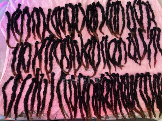 Premium 4c Dreadlocks With Highlighted Brown Tips - Ready To Install - thumbnail 3
