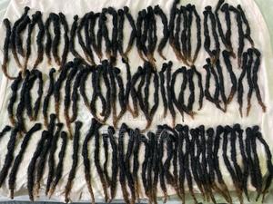 Premium 4c Dreadlocks With Highlighted Brown Tips - Ready To Install - thumbnail 2