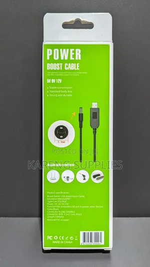 Usb to Dc 5v-12v Power Boost Cable