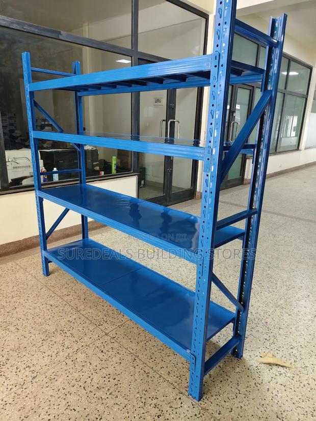 Blue Steel Adjustable  Industrial Storage Rack - thumbnail 3