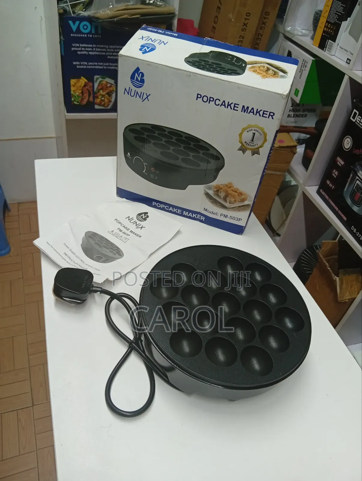 Nunix Popcake Maker at 500 Available