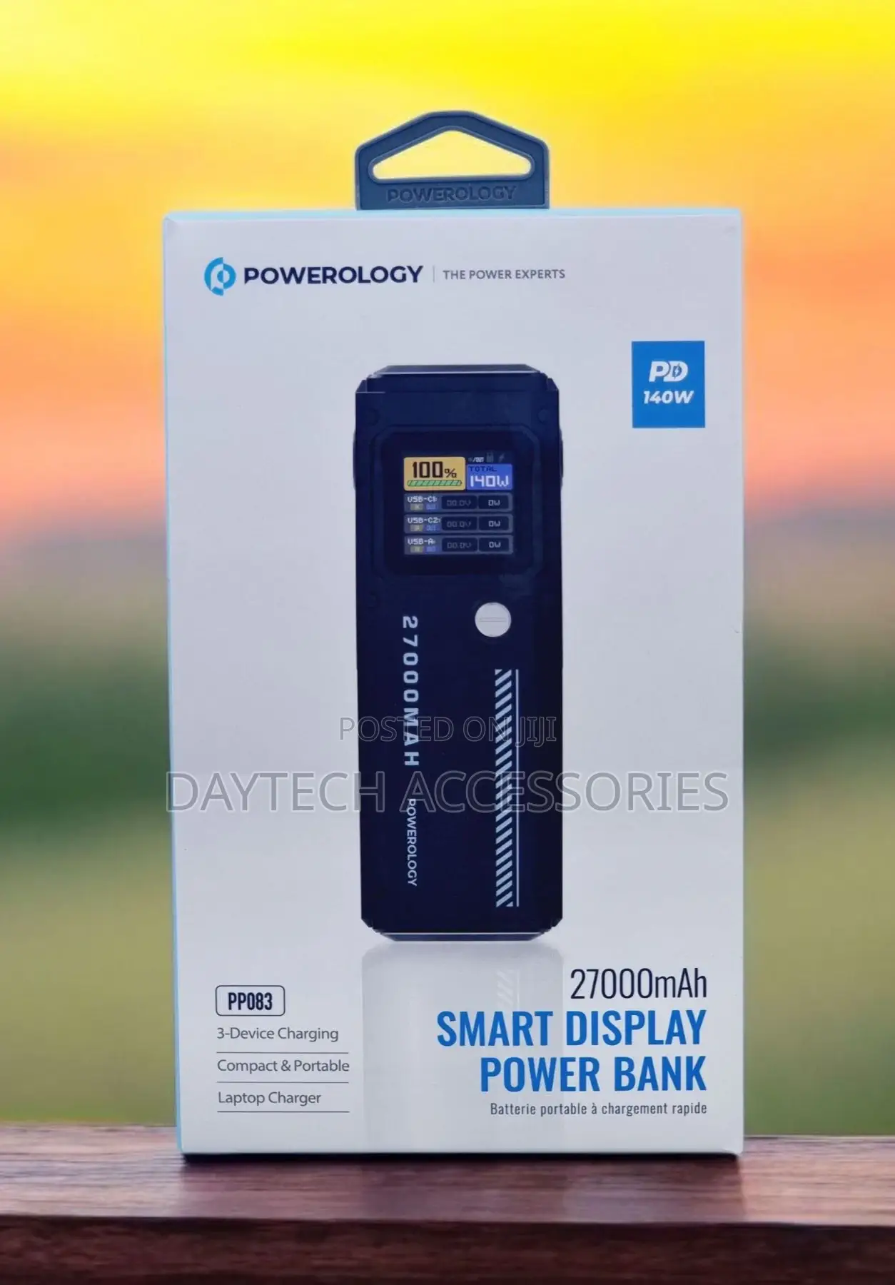 Po‌Werology 140‍W 270‍00‍Mah Smart Display Power Bank