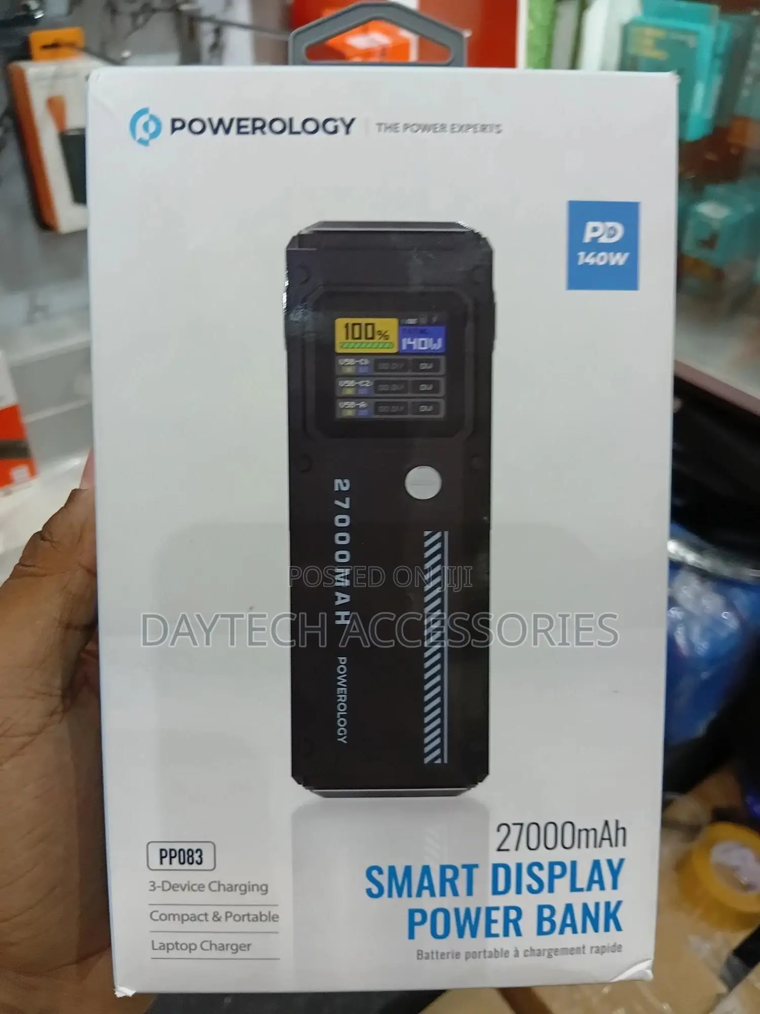 Po‌Werology 140‍W 270‍00‍Mah Smart Display Power Bank