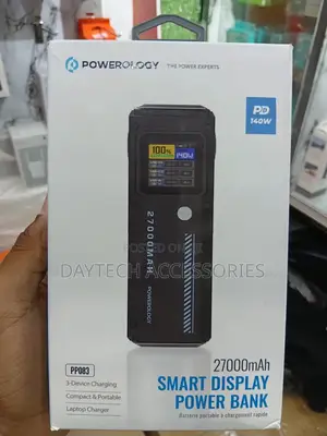 Po‌Werology 140‍W 270‍00‍Mah Smart Display Power Bank