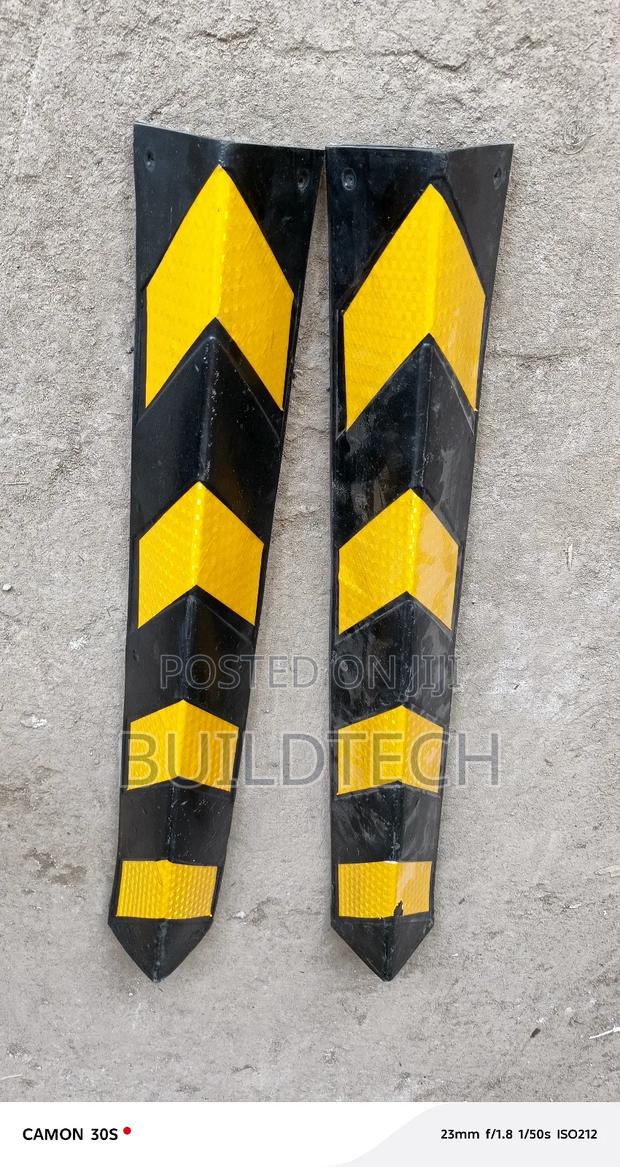 Black Yellow Corner Guard 0.8mtrs 100mm by 100mm