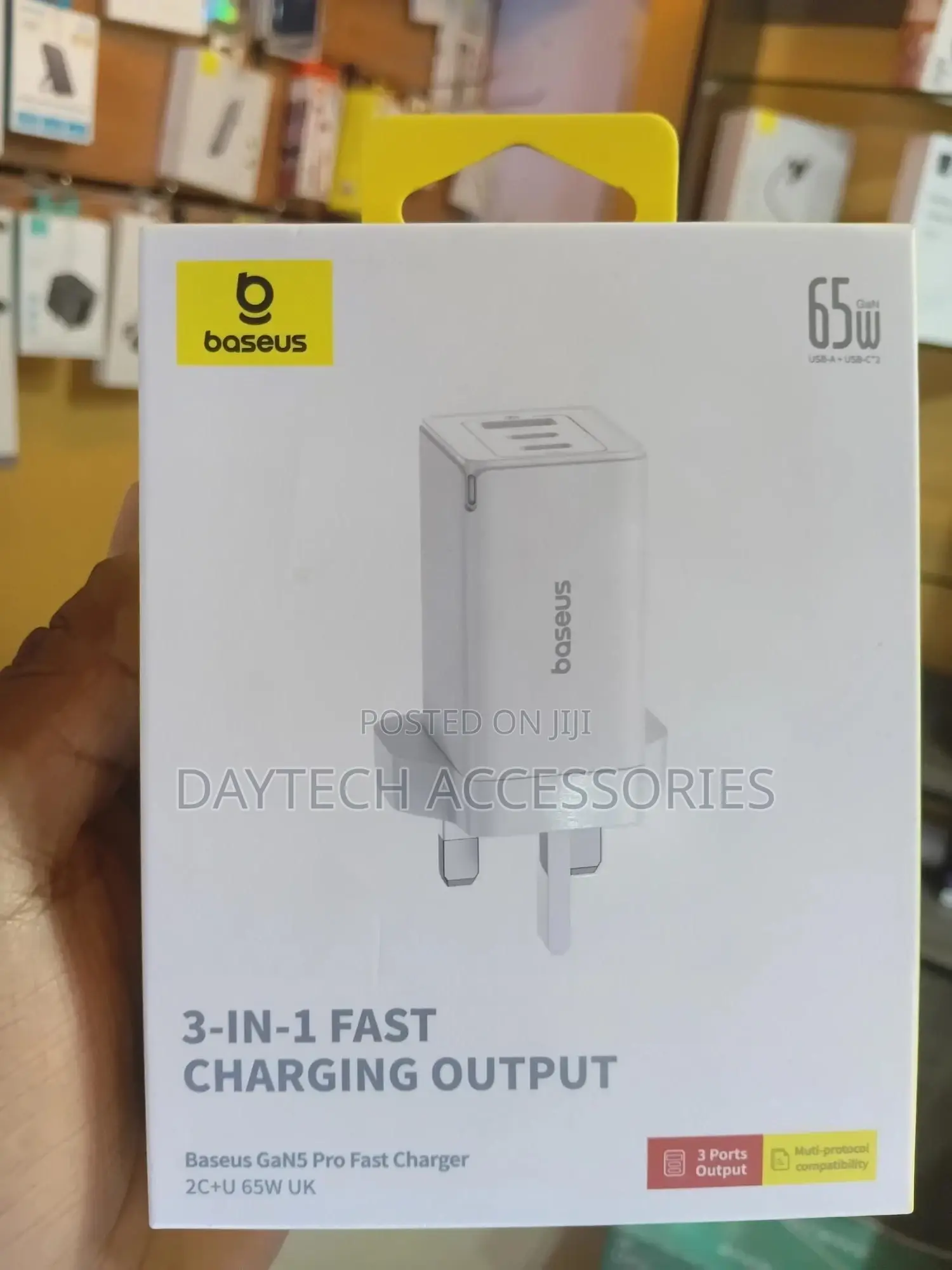 Baseus Gan5 Pro Fast Charger 2c+U 65w - Uk Plug