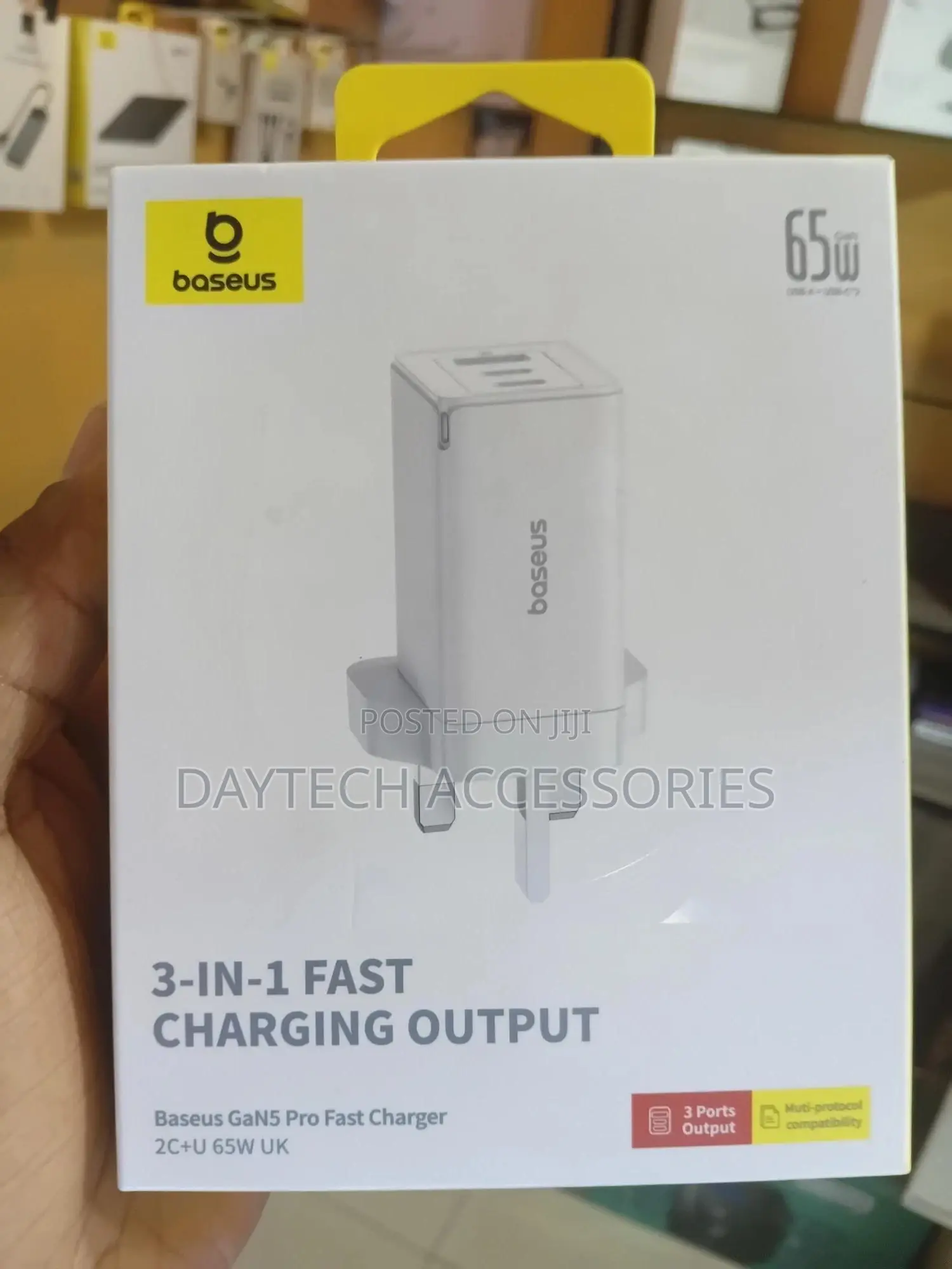 Baseus Gan5 Pro Fast Charger 2c+U 65w - Uk Plug