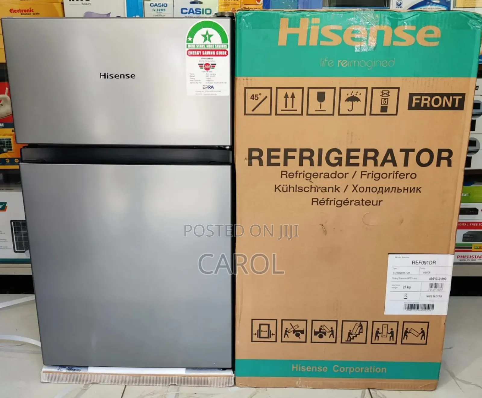 Hisense 91litres Double Door Fridge