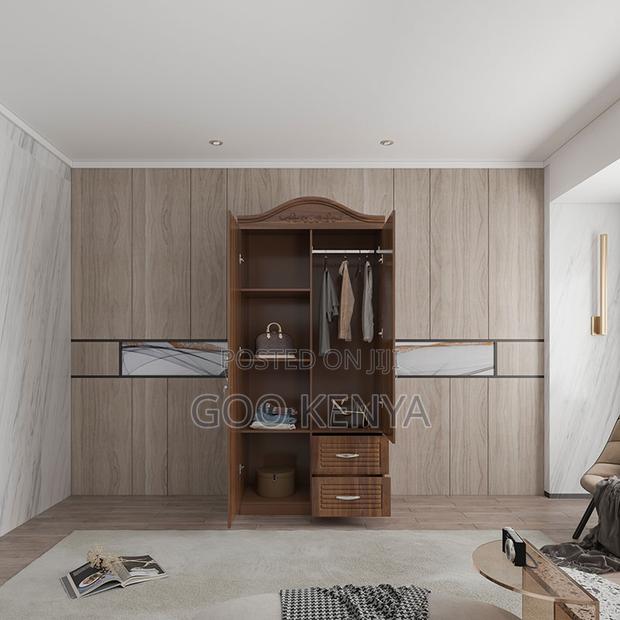 Home Wardrobe; Modern Bedroom Closet – Mdf Wardrobe With Mirrors - thumbnail 2