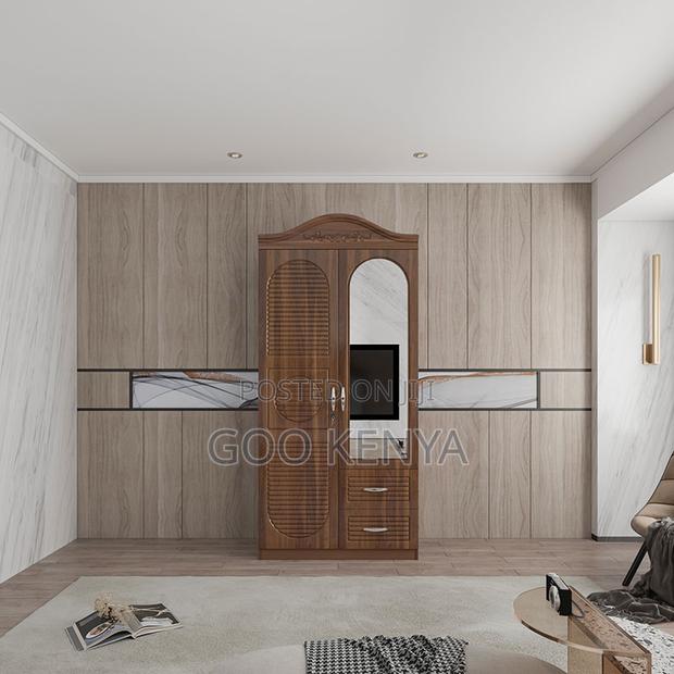 Home Wardrobe; Modern Bedroom Closet – Mdf Wardrobe With Mirrors - thumbnail 3