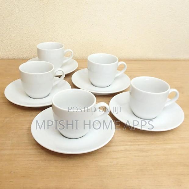 6pcs Signature Plain Cup Saucer 14cl - thumbnail 3