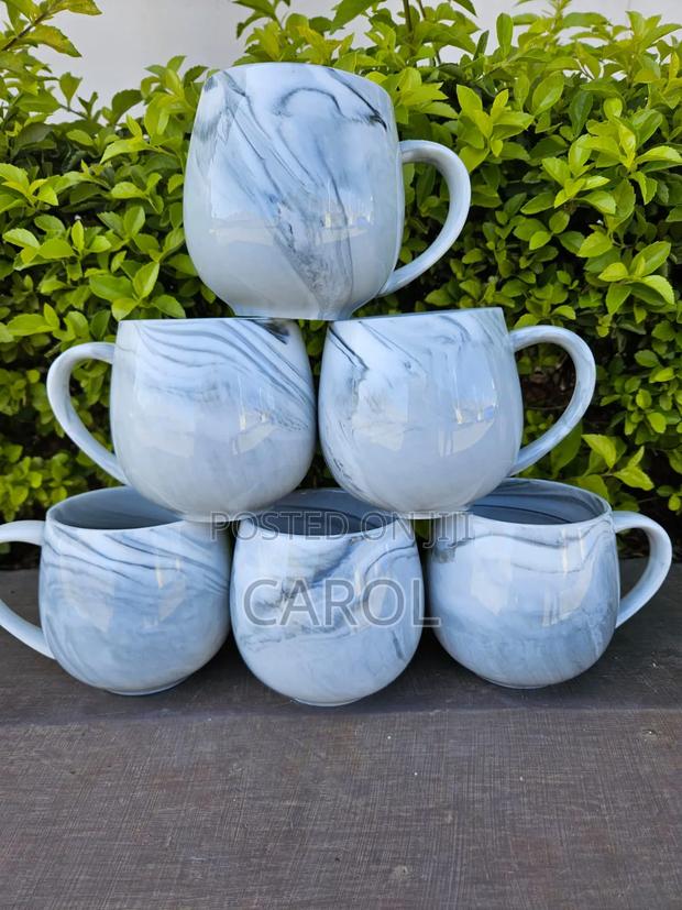 Marble Ceramic Cups 6pcs Available - main view