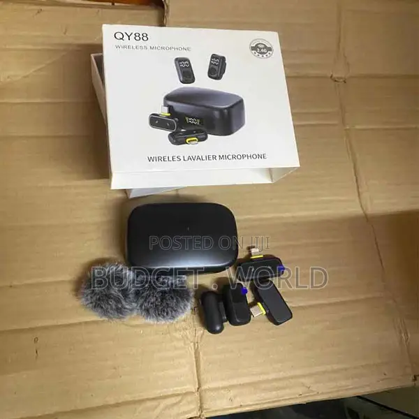Qy88 Wireless Mic Kit With Anc Charging Case