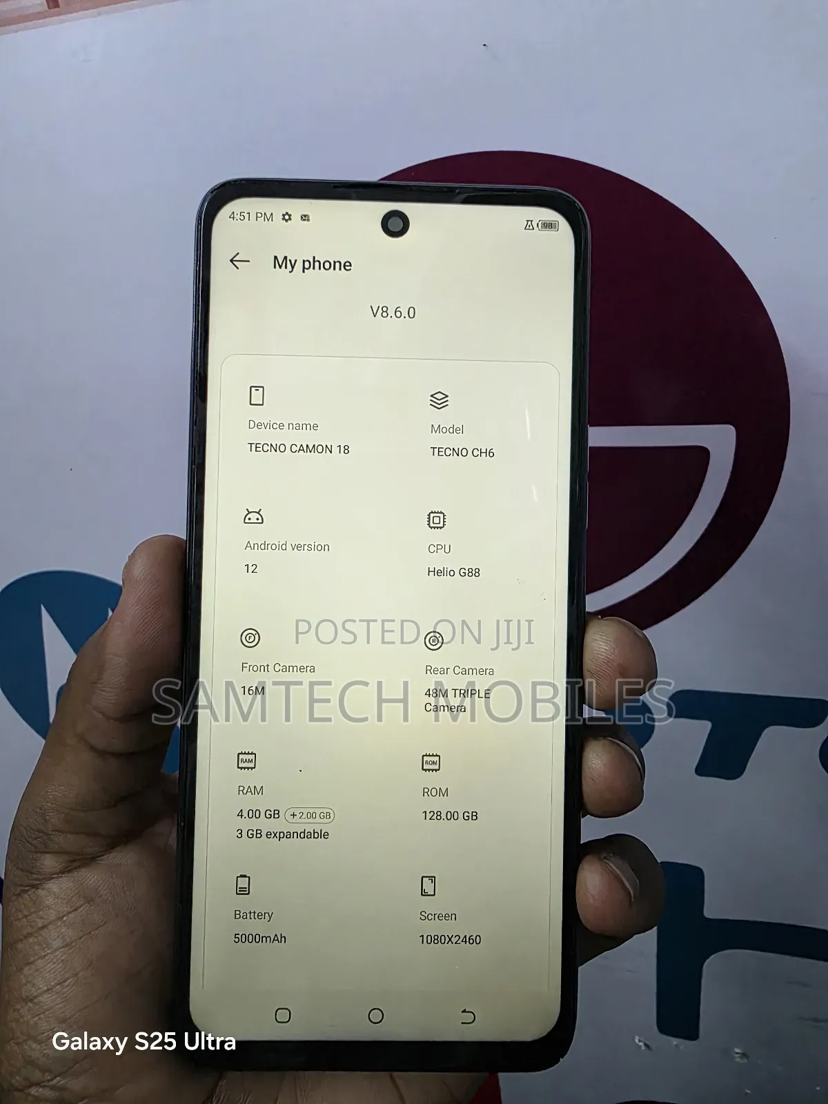 Tecno Camon 18 128 GB Gray