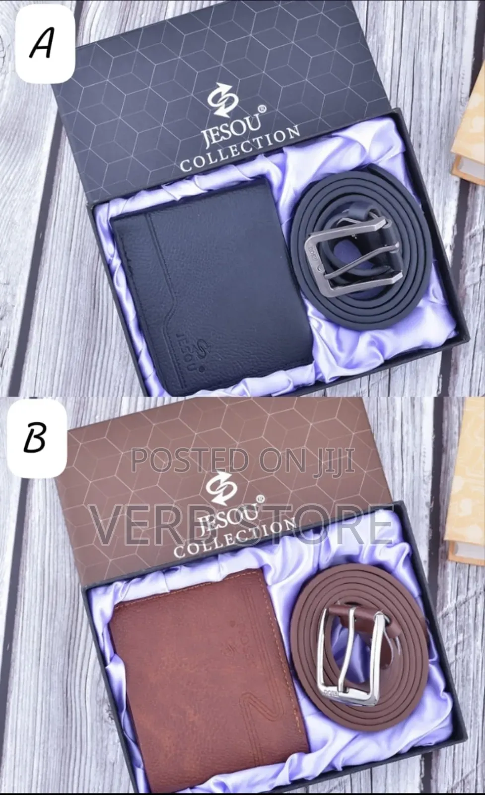 2 in 1 Jesou Men Gift Set* *Package Contains* Wallet Belt