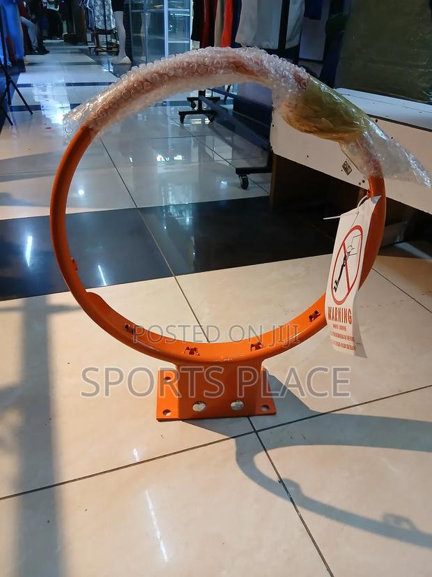 Dual Hydraulic Spring Basketball Rim/Ring - Single - main view