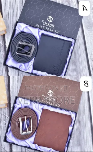 2 in 1 Jesou Men Gift Set* *Package Contains* Wallet Belt