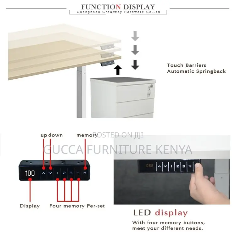 1.4 Meters Electric Motorized Standing Office Desk