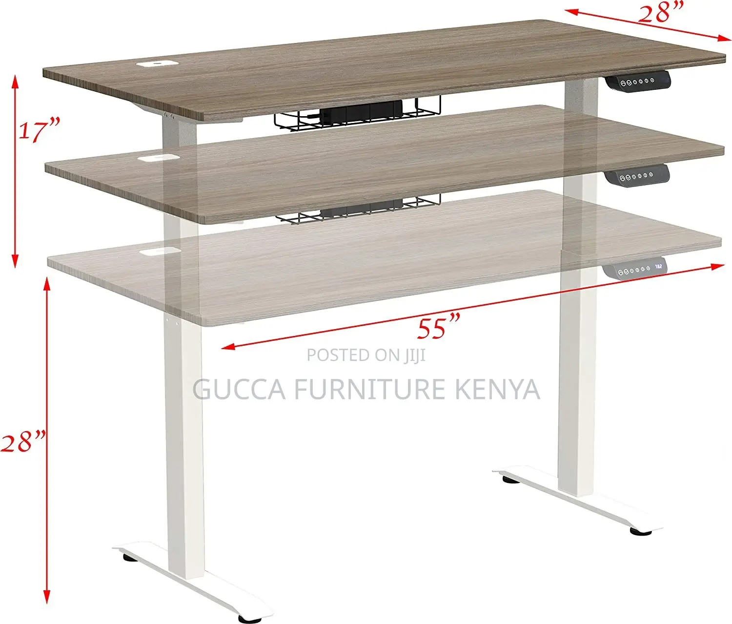 1.4 Meters Electric Motorized Standing Office Desk