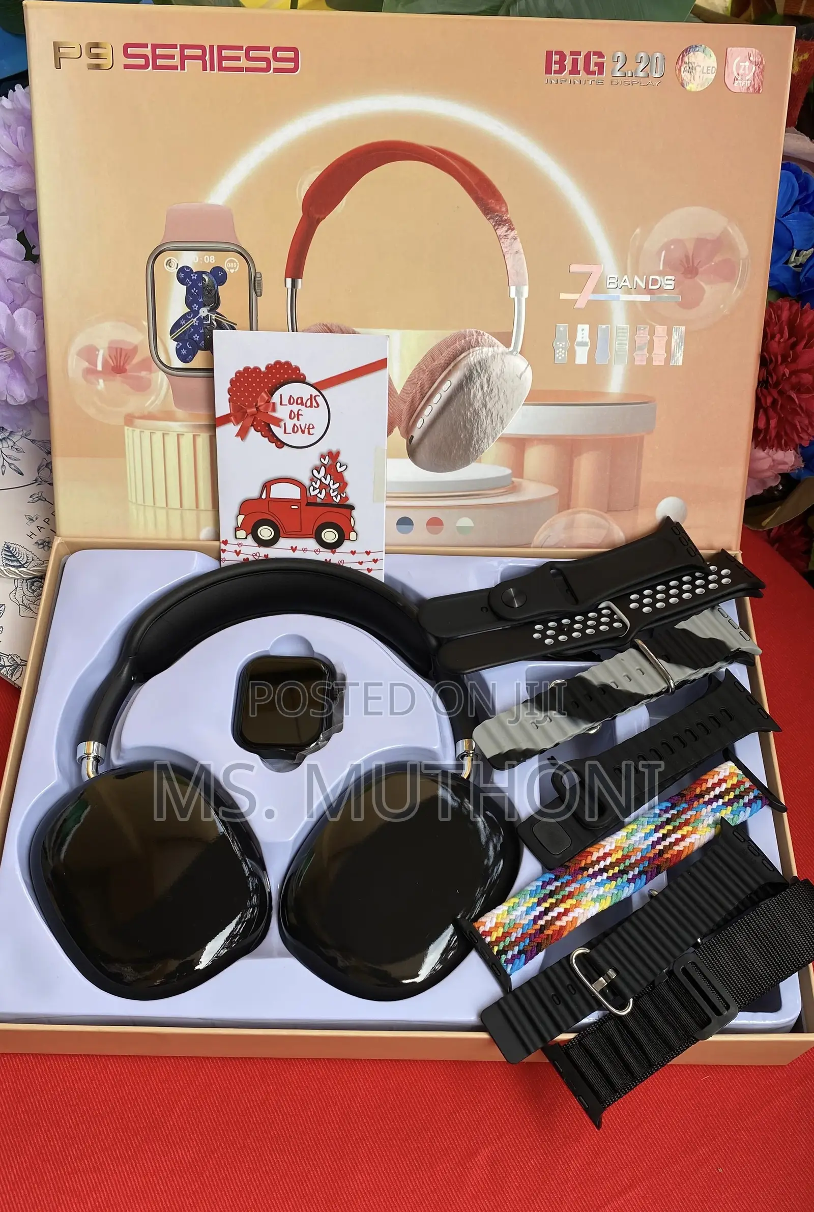 Birthday Smart Watch Headphones Gift Set