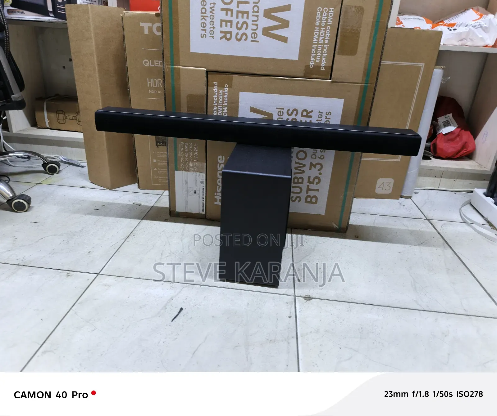 Hisense Soundbar Home Theater System 480w Output