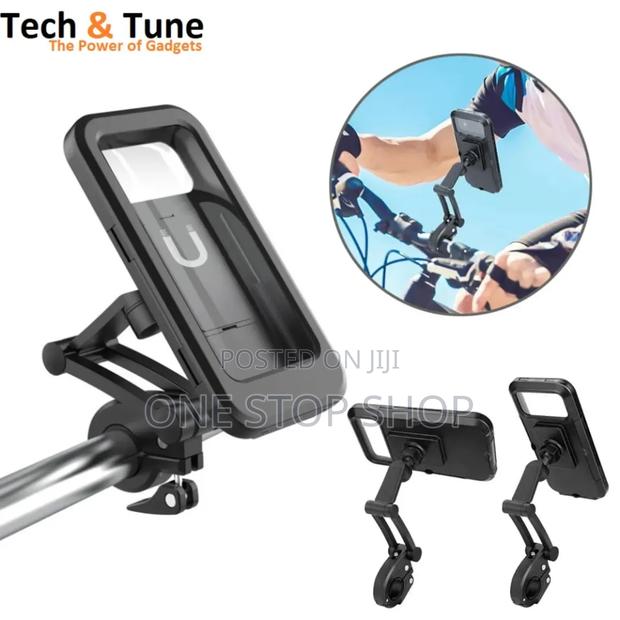 Waterproof, Retractable,Height Adjustable Bike Phone Holder - main view