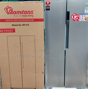 Ramtons Rf/319 430ltrs Side by Side Led Refrigerator – No Frost