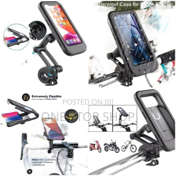 Motorbike Handle Bar Mount Waterproof Phone Holder