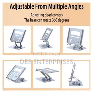 Aluminium Tablet Computer 3600 Rotary Folding Support Bracket - thumbnail 2