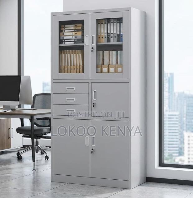 Office Cabinet: 2 Door Steel Lockable Safe Cabinet