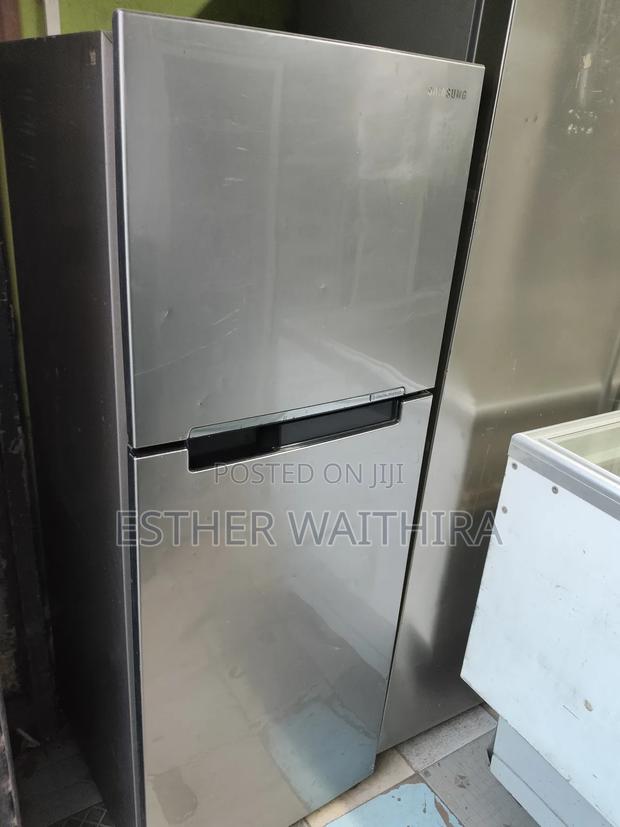 Digital Inverter Silver Fridge in Good Working Condition - main view