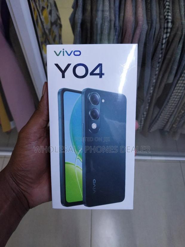 New Vivo Y04 64 GB Black