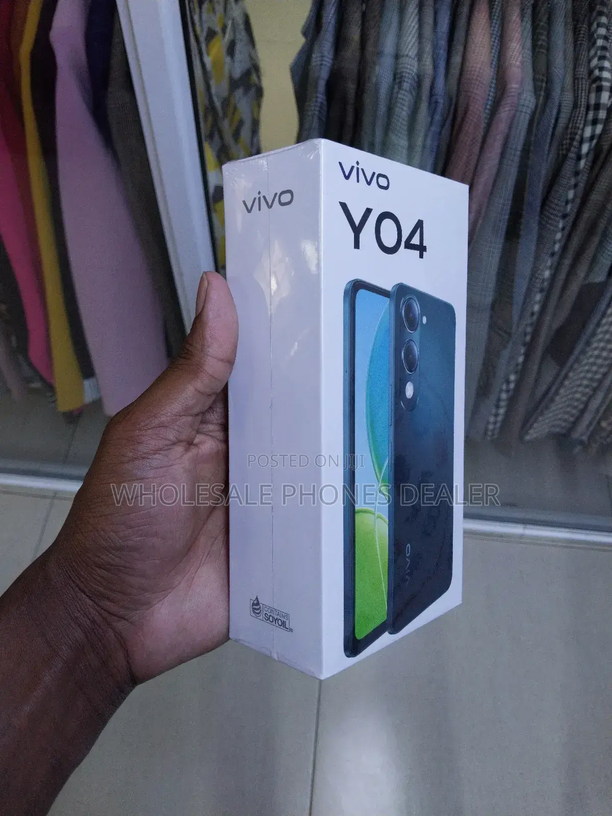 New Vivo Y04 64 GB Black