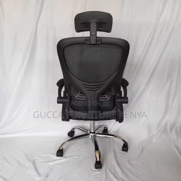Mesh Executive Chair With Adjustable Armrest - thumbnail 3