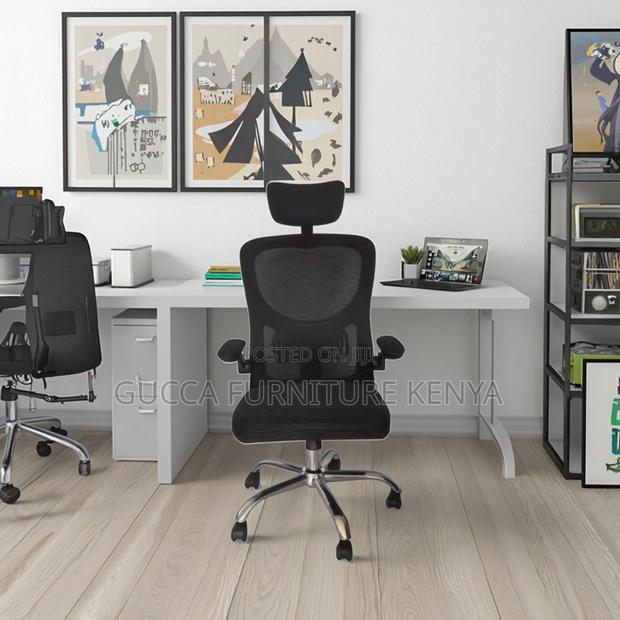 Mesh Executive Chair With Adjustable Armrest - thumbnail 5
