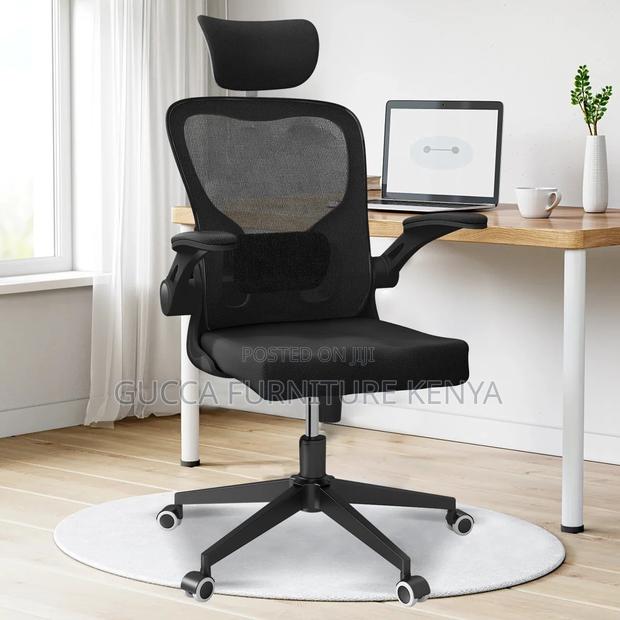 Mesh Executive Chair With Adjustable Armrest - thumbnail 8
